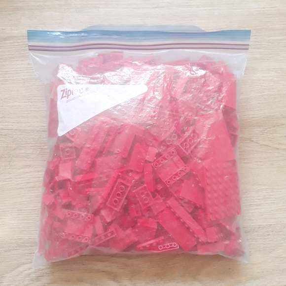 Assorted Lego Bricks - Red 1 Pound 10 oz - Picture 7 of 8